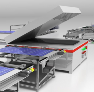 Photovoltaic panel production line
